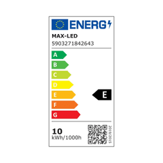 MAX-LED LED cevna sijalka T8 G13 10W 1000lm 60 cm 4000K steklo