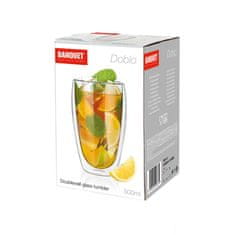 Banquet Dvostenski kozarec DOBLO 500 ml, komplet 4 kosov