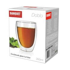 Banquet Dvostenski kozarec DOBLO 250 ml, komplet 4 kosov