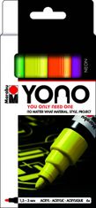 Marabu YONO Komplet akrilnih markerjev - neonske barve 4x 1,5-3 mm