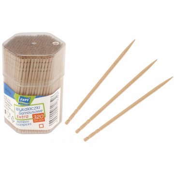 shumee Dodatni bambusovi zobotrebci v embalaži s 320 kosi.