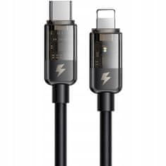 Mcdodo MCDODO USB-C LIGHTNING HITRO POLNJENJE KABEL 36W ZA IPHONE 13 14 2M LED