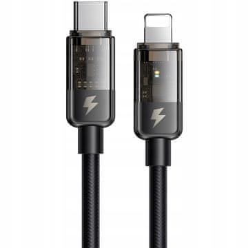 Mcdodo MCDODO USB-C LIGHTNING HITRO POLNJENJE KABEL 36W ZA IPHONE 13 14 2M LED