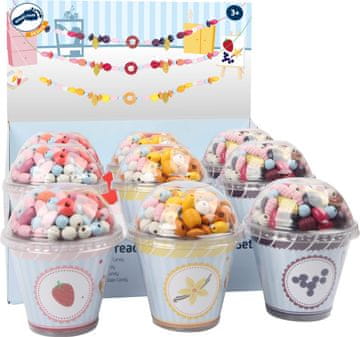 Small foot majhne noge Lesene kroglice Candy 1pc rdeča