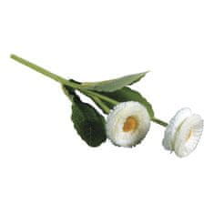 Rayher.	 Marjetica, bela, 23cm, dva cvetova