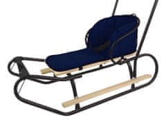 shumee Vzmetnica za sani mehka s tremi zaponkami mornarsko modra