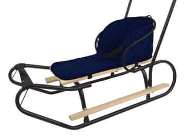 shumee Vzmetnica za sani mehka s tremi zaponkami mornarsko modra