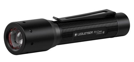 LEDLENSER P3 Core ročna baterijska svetilka, črna