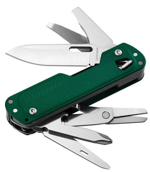 LEATHERMAN Free T4 večnamenski nož, Evergreen zelena