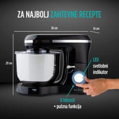 Rosmarino Infinity PRO kuhinjski robot, črn