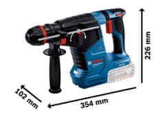 BOSCH Professional akumulatorsko vrtalno kladivo SDS-plus GBH 187-LI ONE Chuck Solo (0611923120)