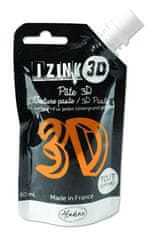 Aladine Pasta za reliefno tiskanje 3D IZINK - žafran, oranžna, 80 ml