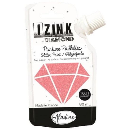 Aladine IZINK Diamantna barva - koralna, 80 ml