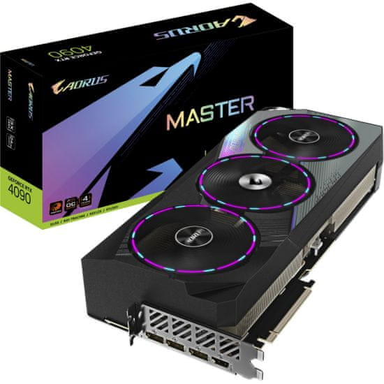 Gigabyte GeForce RTX 4090 Master grafična kartica, 24GB GDDR6X, PCI-E 4.0 (GV-N4090AORUS M-24GD)