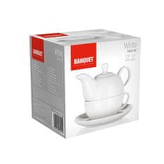 Banquet čajni set BELI 400 + 220 ml