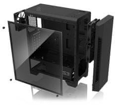 Zalman Zalmanovo ohišje miditower S3 TG, ATX, 3x 120mm ventilator, 1x USB 3.0, 2x USB 2.0, prozorna stranska plošča, črno, brez napajalnika