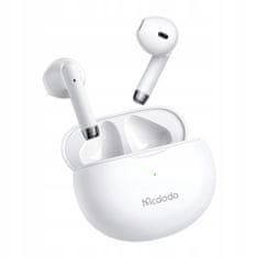 Mcdodo MCDODO BREZŽIČNE SLUŠALKE BLUETOOTH V UŠESIH 5 Z MIKROFONOM V BELEM OHIŠJU