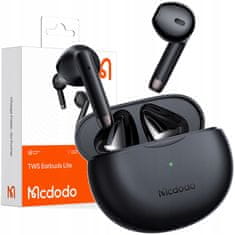 Mcdodo MCDODO BREZŽIČNE SLUŠALKE BLUETOOTH V UŠESIH 5 Z MIKROFONOM ČRNO