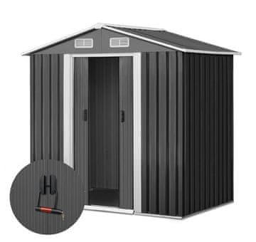 shumee Vrtna hišica 2 x 2,6 x 1,9 m, siva