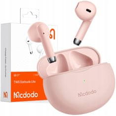 Mcdodo MCDODO BREZŽIČNE SLUŠALKE BLUETOOTH V UŠESIH 5 Z MIKROFONOM ROZA