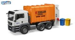 Bruder Truck MAN TGS tovornjak za smeti oranžne barve