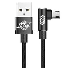 BASEUS Kabel USB-Micro USB, kotni MVP Elbow 1,5A 2m (črn)