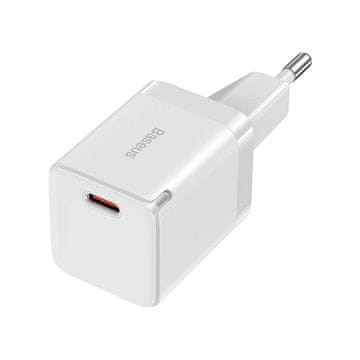 BASEUS GaN3 USB-C 30W omrežni polnilnik (bela)