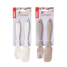 Banquet Lopatka 19 cm + gobica 17 cm, silikonska, plastični ročaj, mešanica barv, komplet 2.