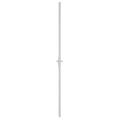 Vidaxl Notranja vrata 102,5x201,5 cm bela ESG steklo in aluminij