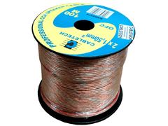 Cabletech Kabel za avtozvočnike 100m 2x 0.75 mm2 transparent