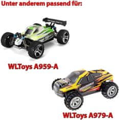 YUNIQUE GREEN-CLEAN 2pcs Polnilna lipo baterija (6.4V 750mAh) za avto za A959-A A969-A A979-A K929-A RC Truck 16500