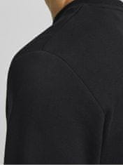 Jack&Jones Moški pulover JJEBASIC Regular Fit 12181903 Black (Velikost S)