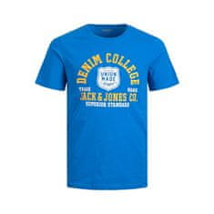 Jack&Jones Moška majica s kratkimi rokavi JJELOGO Regular Fit 12220500 French Blue (Velikost L)