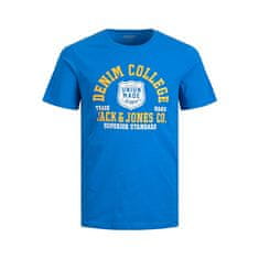 Jack&Jones Moška majica s kratkimi rokavi JJELOGO Regular Fit 12220500 French Blue (Velikost L)