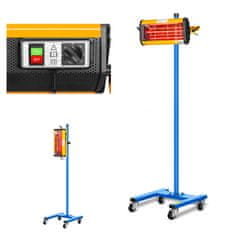 MSW Infrardeči toplotni izžarevalnik za sušenje barv na stojalu 1100 W IR-DRYER1000