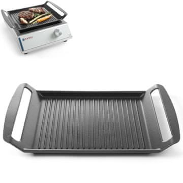shumee Rebrasta plošča za žar za indukcijske kuhalnike TEFLON 39x26cm - HENDI 629130