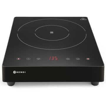 Hendi Prenosni indukcijski štedilnik z zaslonom na dotik, 1 grelno območje, Black Line, premer 28 cm, 3500 W - 239421