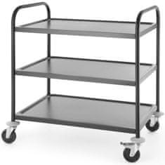 shumee Natakarski catering voziček za postrežbo, 3 police, do 150 kg, mat črn - Hendi 811320