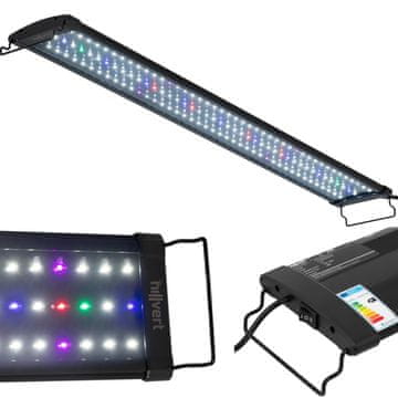 shumee LED osvetljevalna svetilka za rastlinski akvarij poln spekter 129 diod 87 cm 25 W