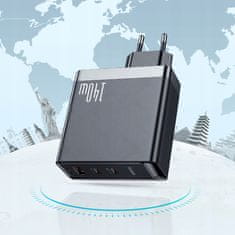Mcdodo MCDODO HITRI POLNILEC NAPAJALNIK ZA MACBOOK GAN 3X USB-C USB 140W