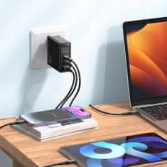 Mcdodo MCDODO HITRI POLNILEC NAPAJALNIK ZA MACBOOK GAN 3X USB-C USB 140W