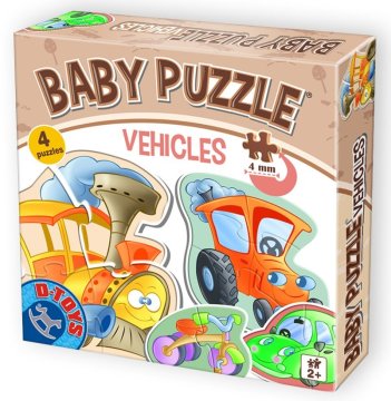 D-Toys Otroška sestavljanka Vozila 4v1 (2-4 kosi)