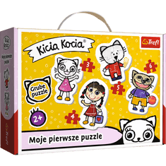 Trefl Baby puzzle Kicia Kocia 4v1 (3,4,5,6 kosov)