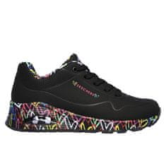Skechers Čevlji črna 39 EU Uno Loving Love