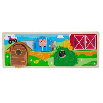 Bigjigs Toys senzorična sestavljanka Kmetija