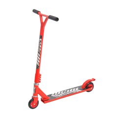 HOMCOM HOMCOM Freestyle skuter za najstnike iz aluminija, z ergonomskim ročajem in nedrsečim naslonom za noge, rdeč 65,5x50x79cm