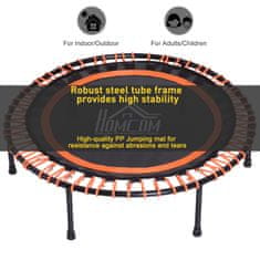 HOMCOM profesionalni fitnes trampolin premer 101 cm največja obremenitev
100 kg, oranžna