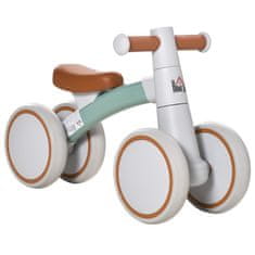 HOMCOM Brezstopenjsko kolo za otroke od 1 do 3 let z dvojnimi kolesi, igrača za vožnjo iz aluminijeve zlitine, 60x24x37 cm,
Rjava zelena