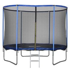 HOMCOM trampolin za otroke in
odrasle z mrežo in oblazinjenim robom, vrtne in domače igre
φ 3 0 5 x 2 4 8 c m
modra in črna