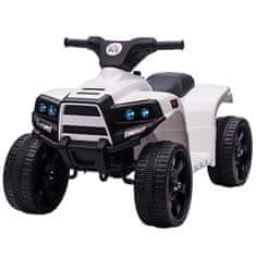 HOMCOM HOMCOM Otroški električni štirikolesnik ATV 6V z žarometi in rogom, hitrost 3 km/h, starost 18-36 mesecev, 65 × 40 × 43 cm, črno-bel